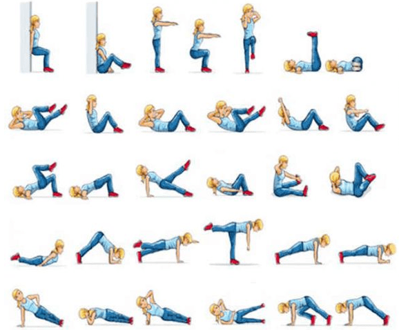 Exercises that lose weight at home